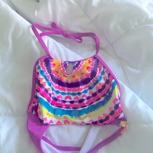 Kids tie-dye bikini top